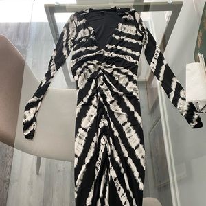 Dark Navy and white AFRM dress